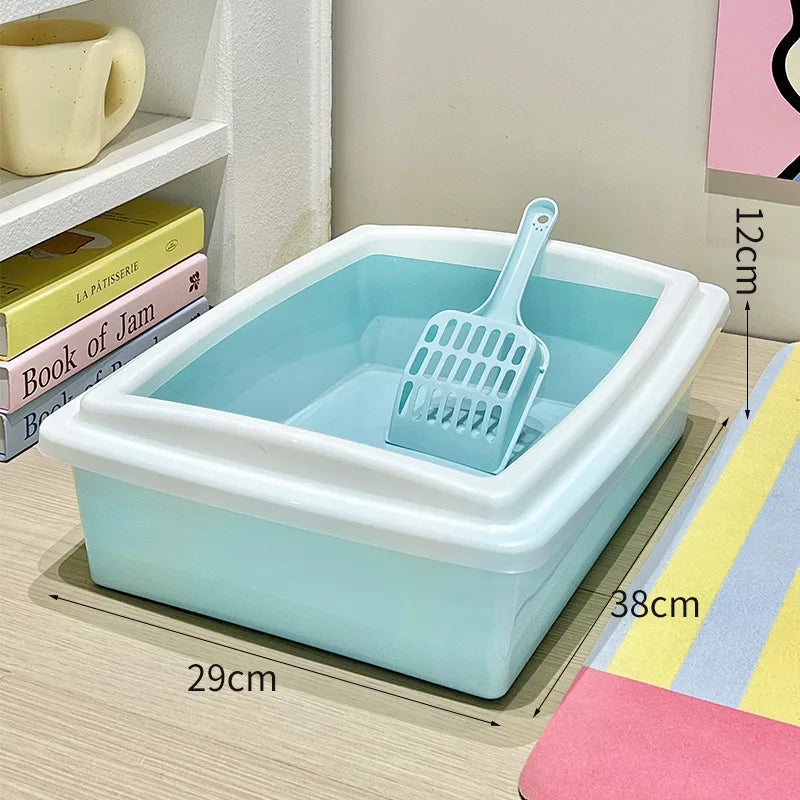 Choice Cat Litter Box Thickened Rectangle Semi Enclosed