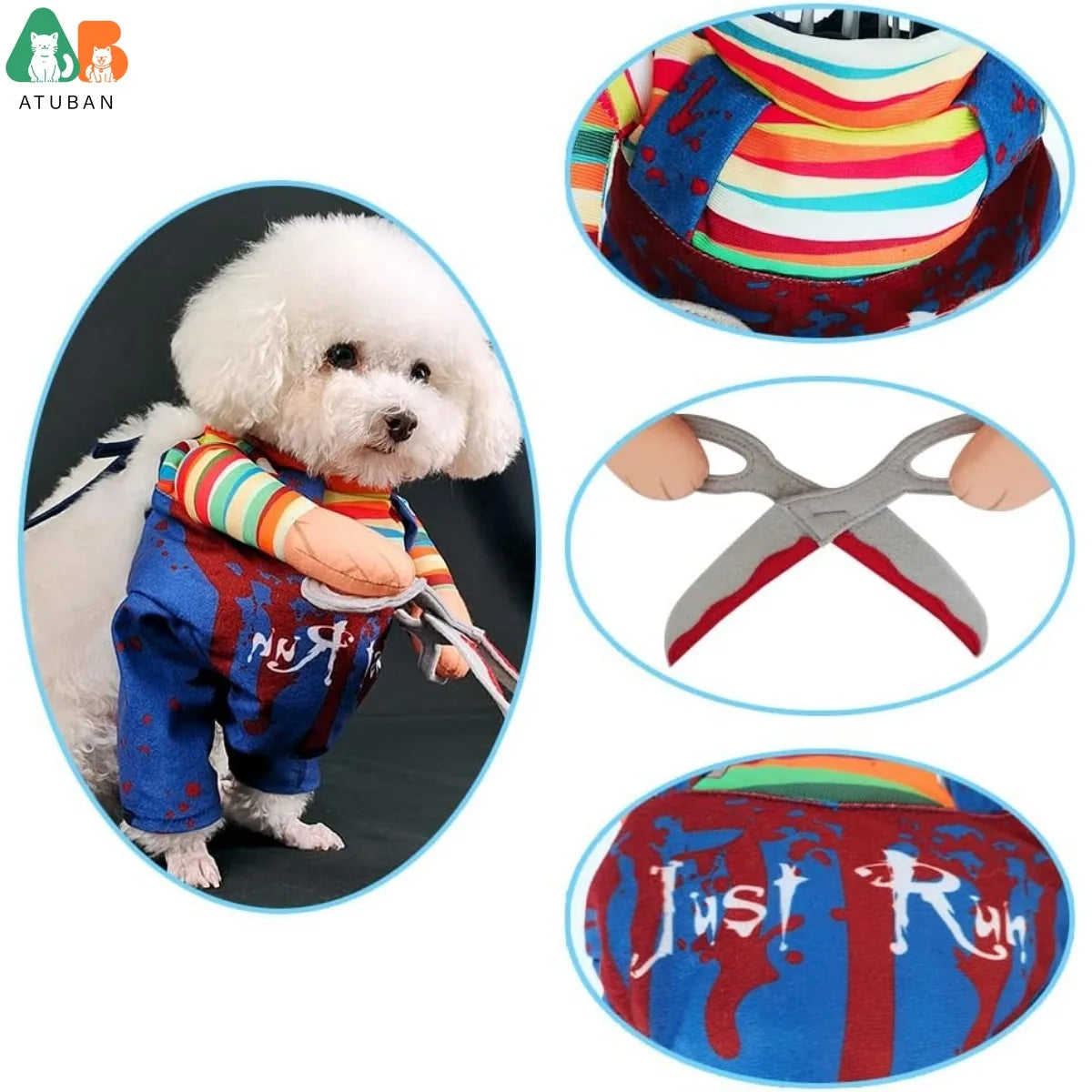 Paws N Claws Halloween Doll Dog Costume For Cat Pets