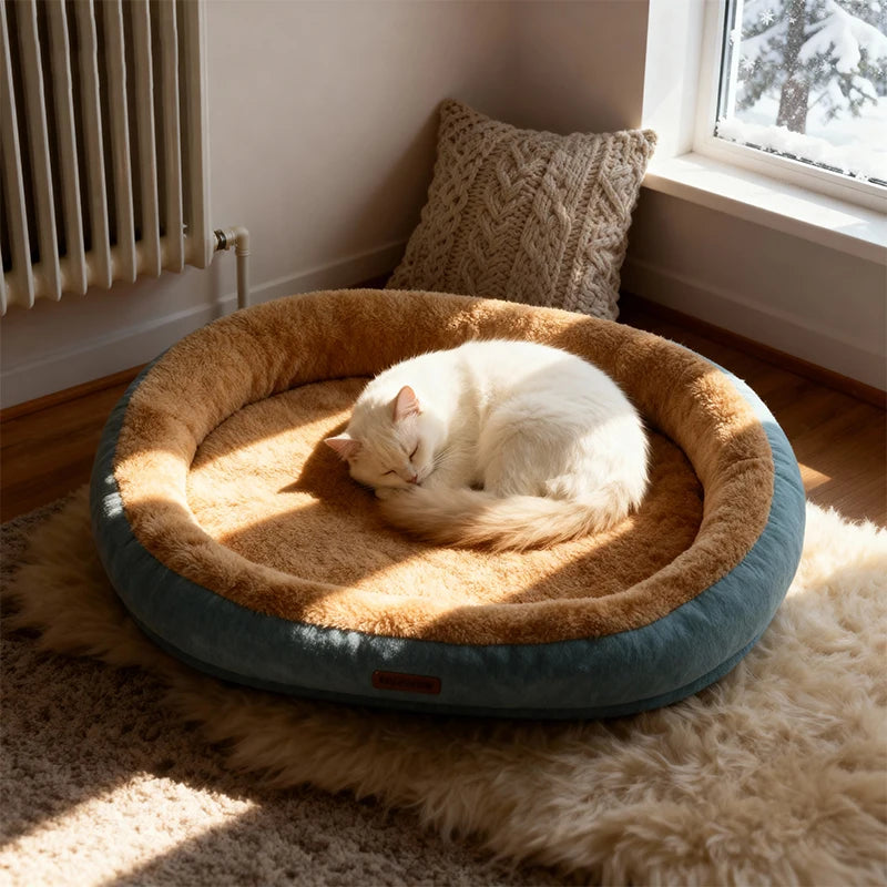 CN Zhejiang Winter Plush Dog And Cat Kennel Cushion Bed