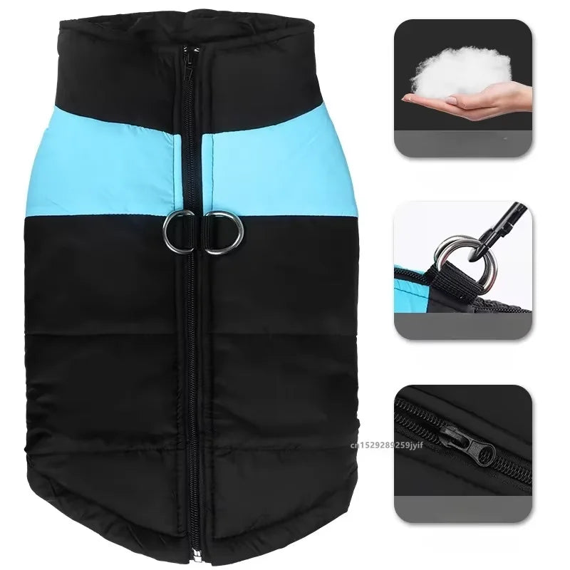 Winter Waterproof Padded Pet Vest Coat For Dogs And Cats