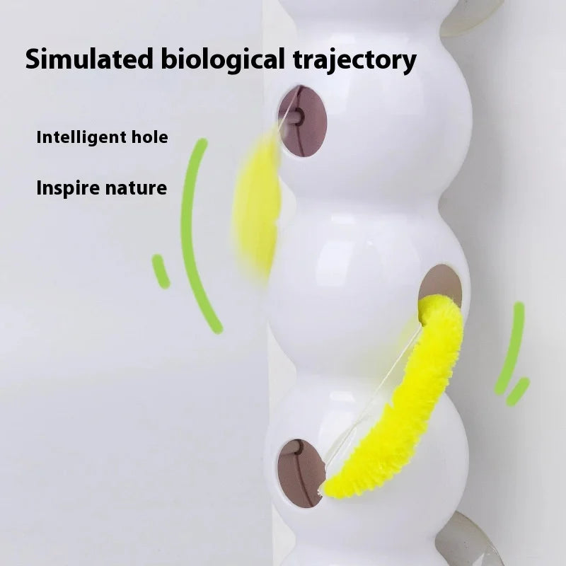 Zhejiang Hign Interactive Cat Toy Earthworm Tail Wand