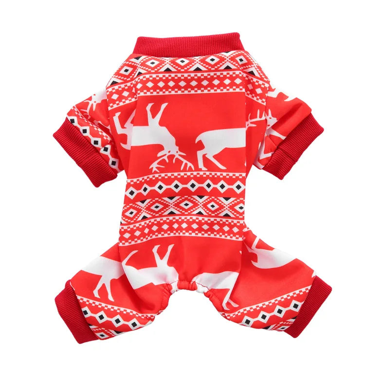 Christmas Reindeer Santa Snowman Dog Costume For Small Dogs