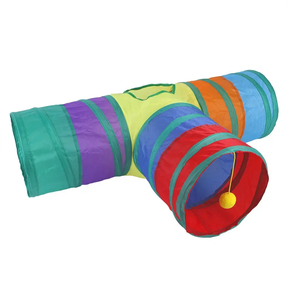 Collapsible Cat Tunnel Toy For Indoor Play S T Pass