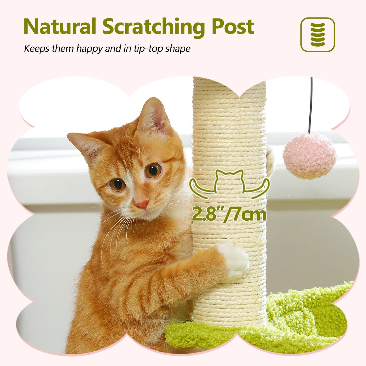 PAWZ Road CatFurniture With PremiumGrade Sisal Scratching Post DurabilityEnhancedPerformance