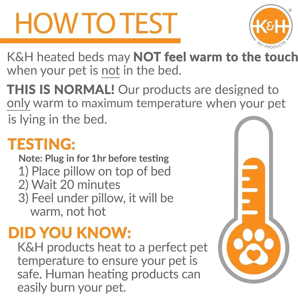 K H Pet Products Heated Cat Bed Dream Pod Cave Bed