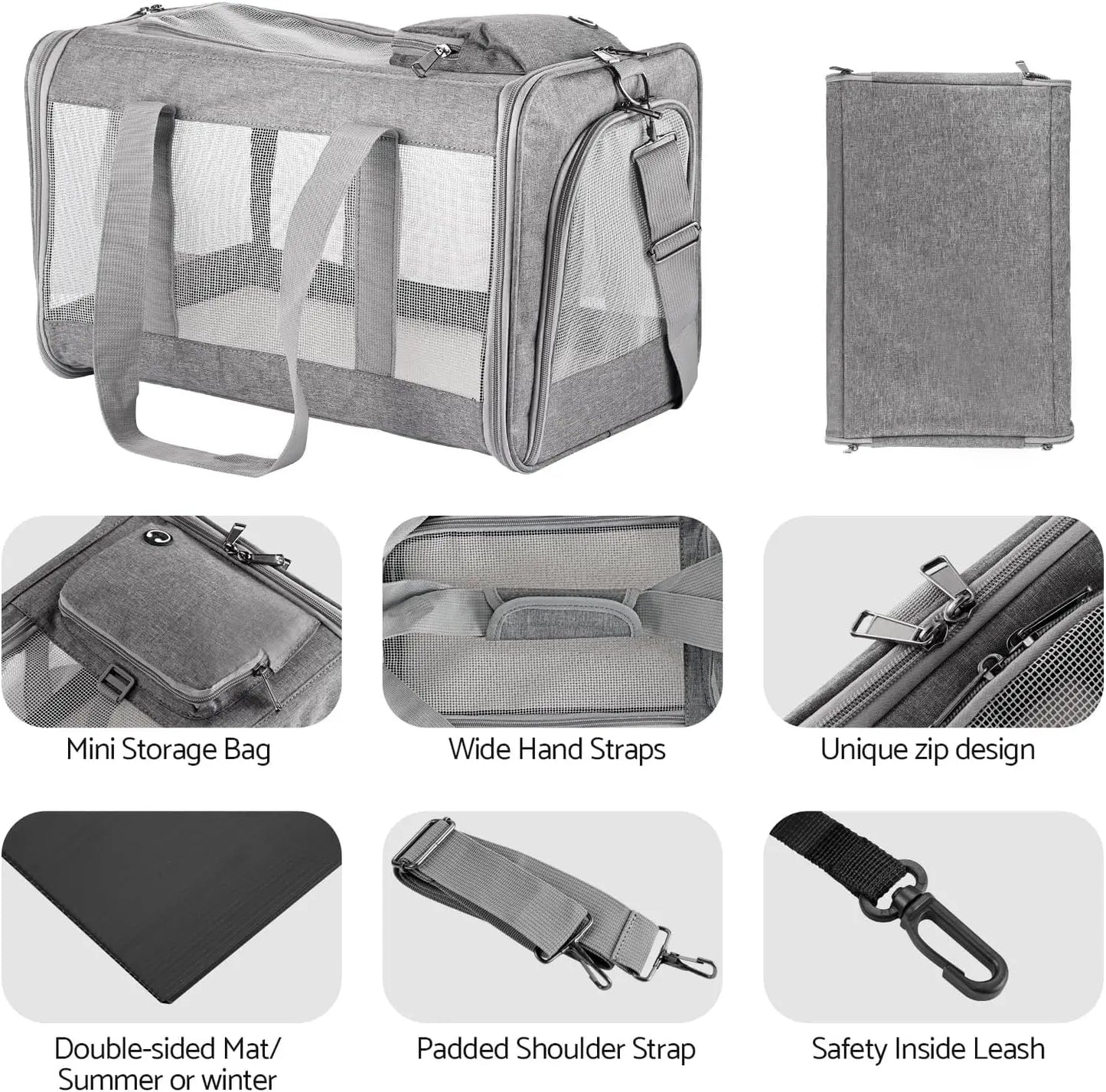Aplus Airline Approved Pet Carrier for Cats and Dogs