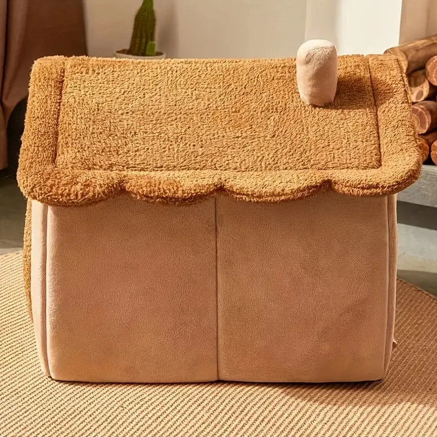 Fujian Cartoon Foldable Pet House Removable Washable Bed