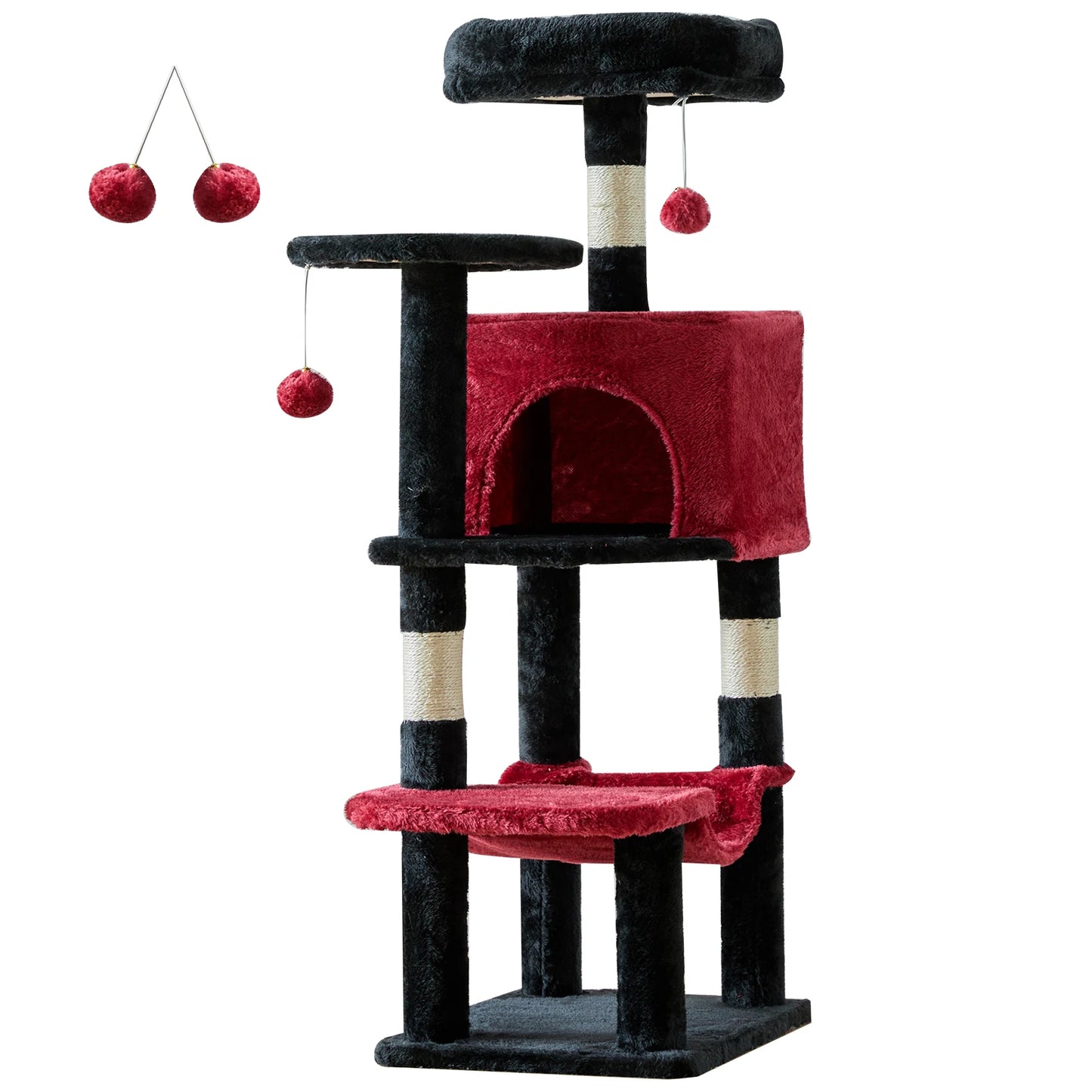 JHK Multi Cat Climbing Tree Tower With Sisal Posts Indoor
