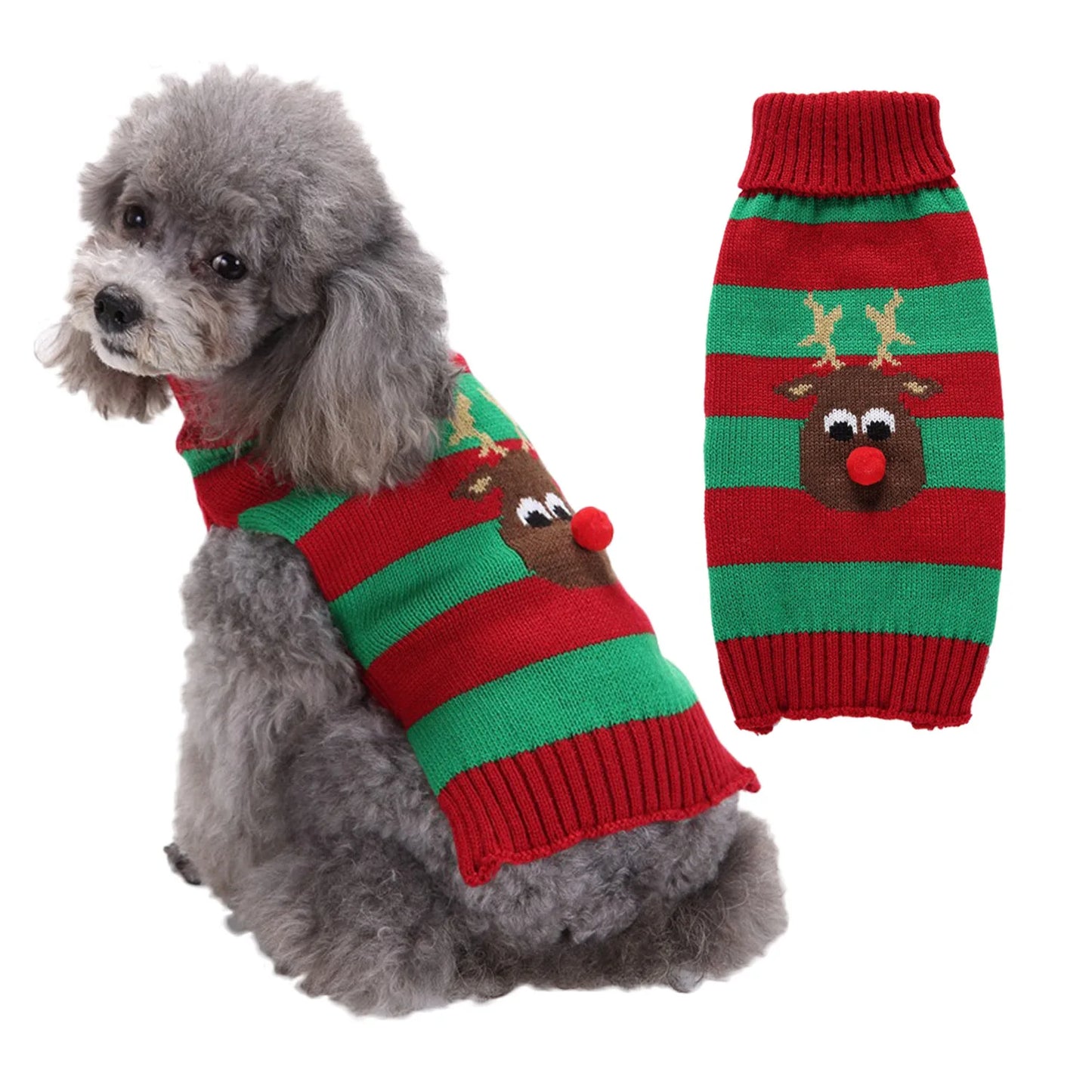 Guangdong Hign Concerned Christmas Dog Sweater Santa