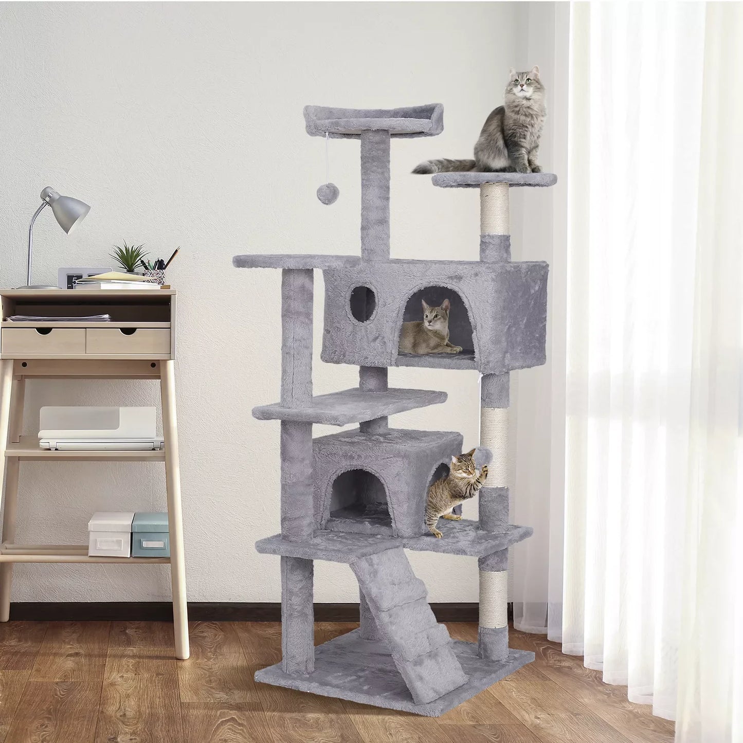 Three Tier Cat Tree Condo Tower Cat Activity Center
