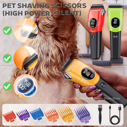 Hign Concerned Cordless Dog Hair Trimmer Low Noise Clipper