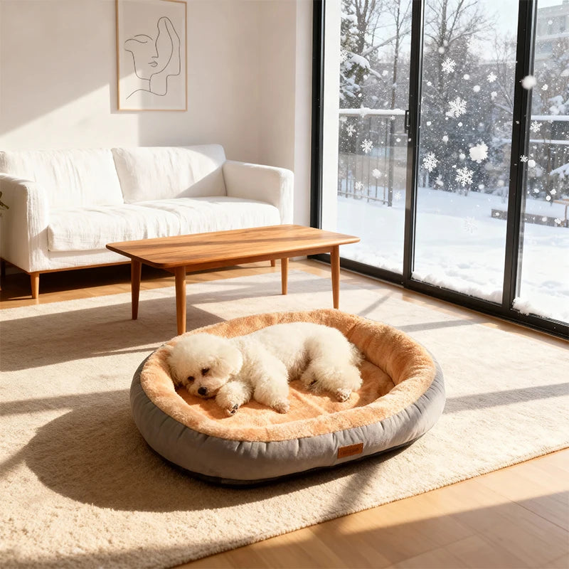 CN Zhejiang Winter Plush Dog And Cat Kennel Cushion Bed