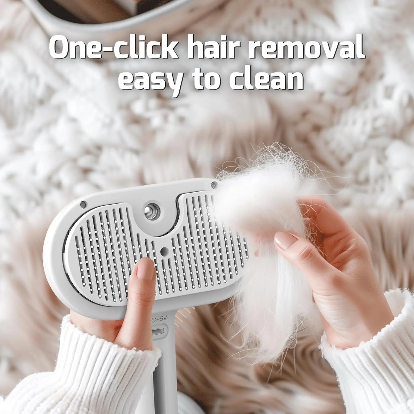 Hign Concerned Pet Steam Brush Spray Cat Grooming Comb