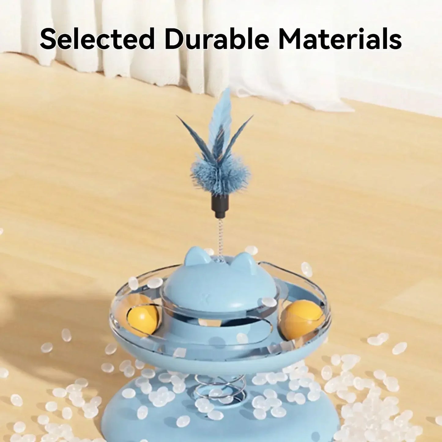 Guangdong Indoor Cat Interactive Feeder 360 Rotating Teaser