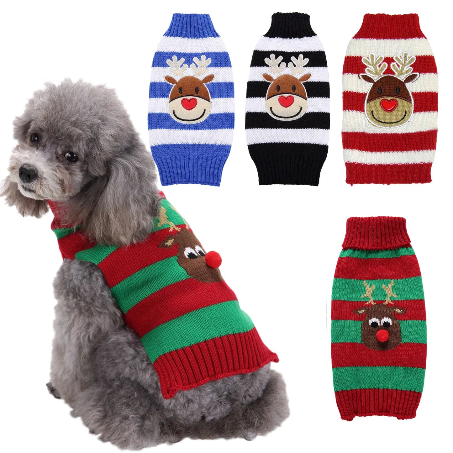 Guangdong Hign Concerned Christmas Dog Sweater Santa