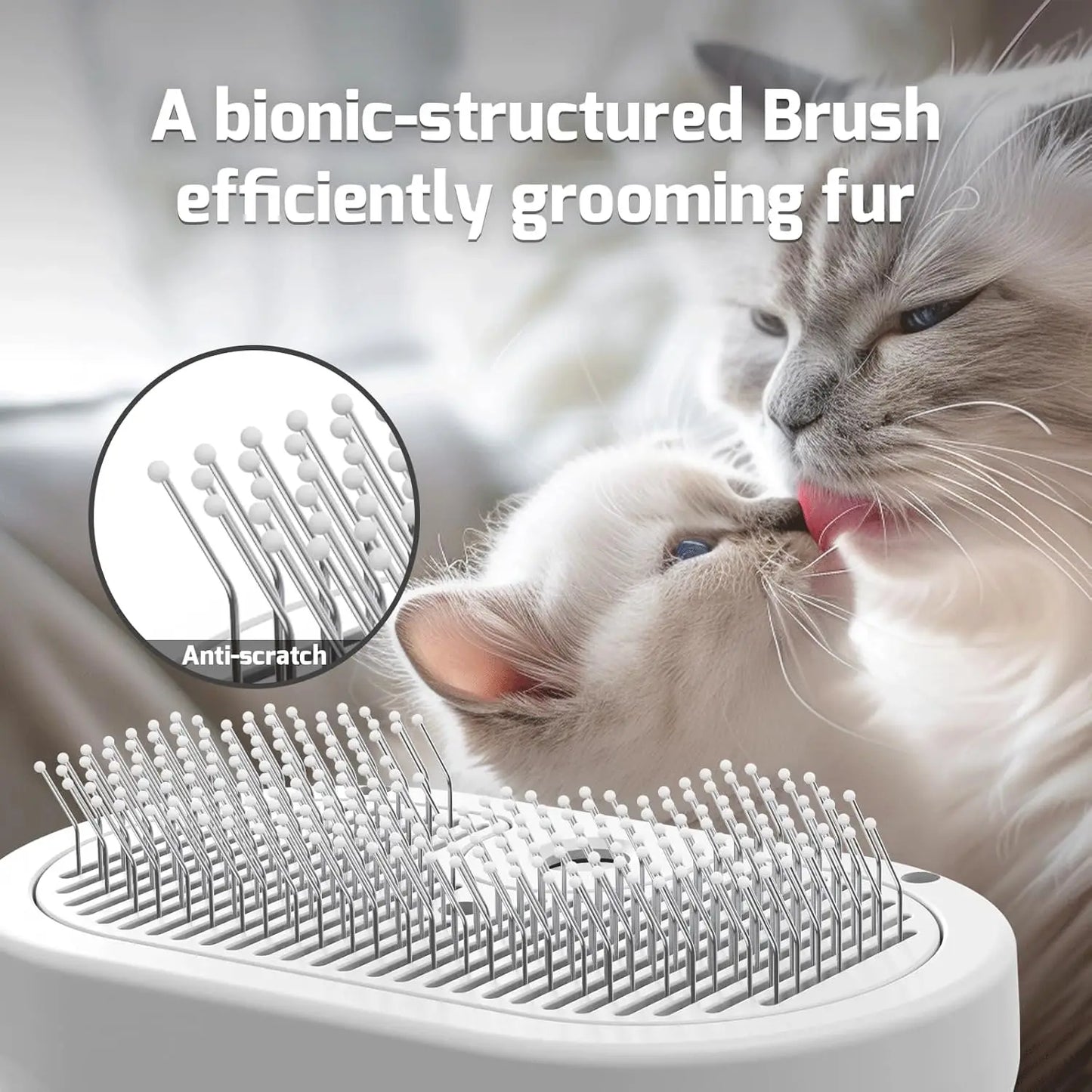 Hign Concerned Pet Steam Brush Spray Cat Grooming Comb