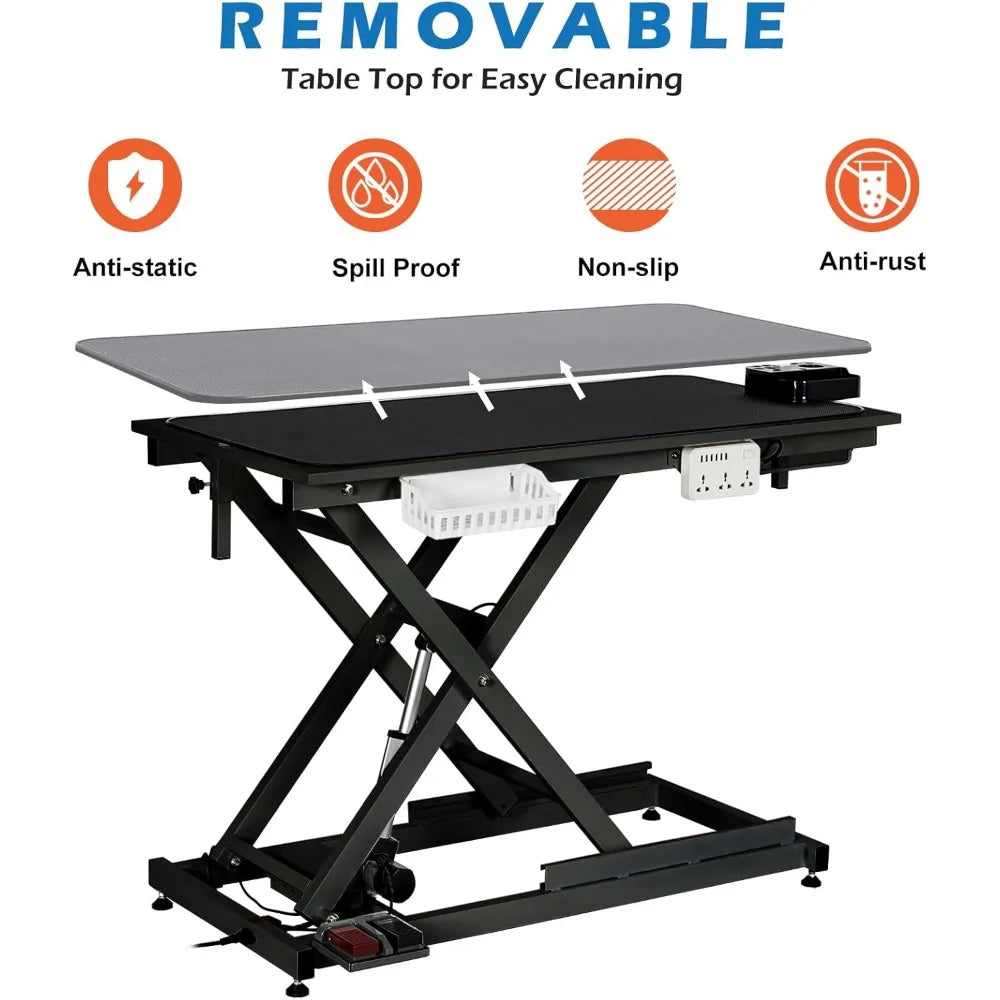 MKDK Electric Dog Grooming Table Heavy Duty Adjustable