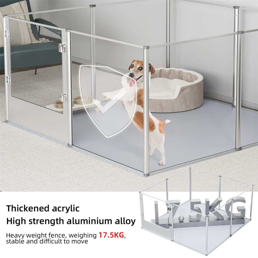 BORWARTH Dog Playpen Enclosure For Pets Whelping Box
