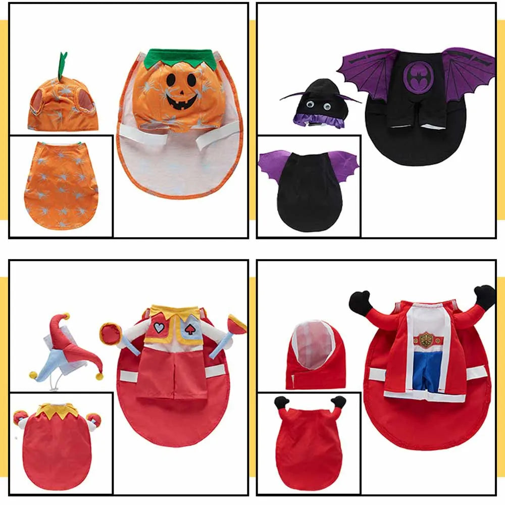 Shishicn Halloween Pet Costume With Hat For Dogs And Cats