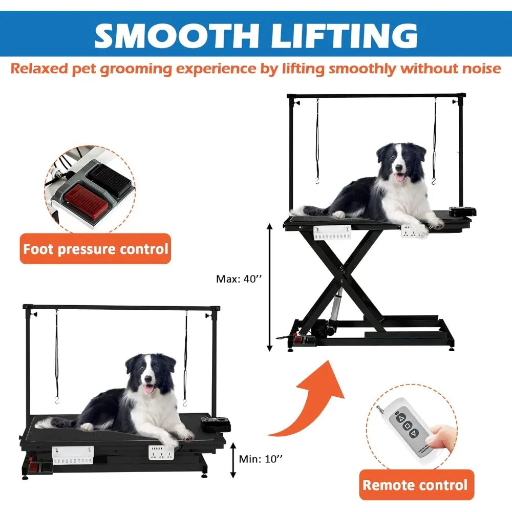 MKDK Electric Dog Grooming Table Heavy Duty Adjustable