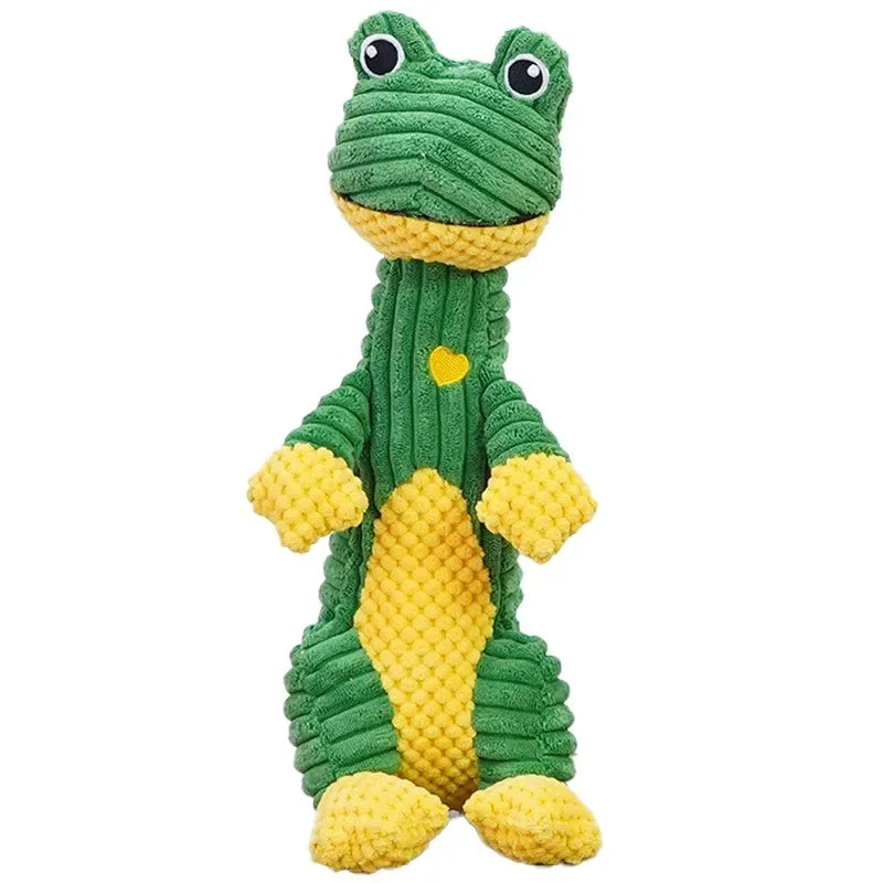 Hign-concerned Squeaky Dog Toys Lion Dinosaur Plush Chew