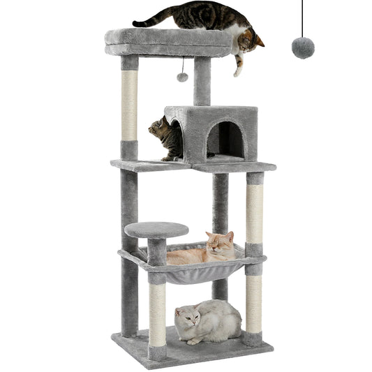 PAWZ Road Cat Tree Indoor Cozy Condo Tower With Hammock